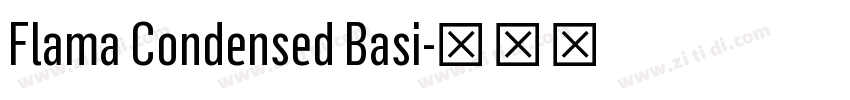 Flama Condensed Basi字体转换